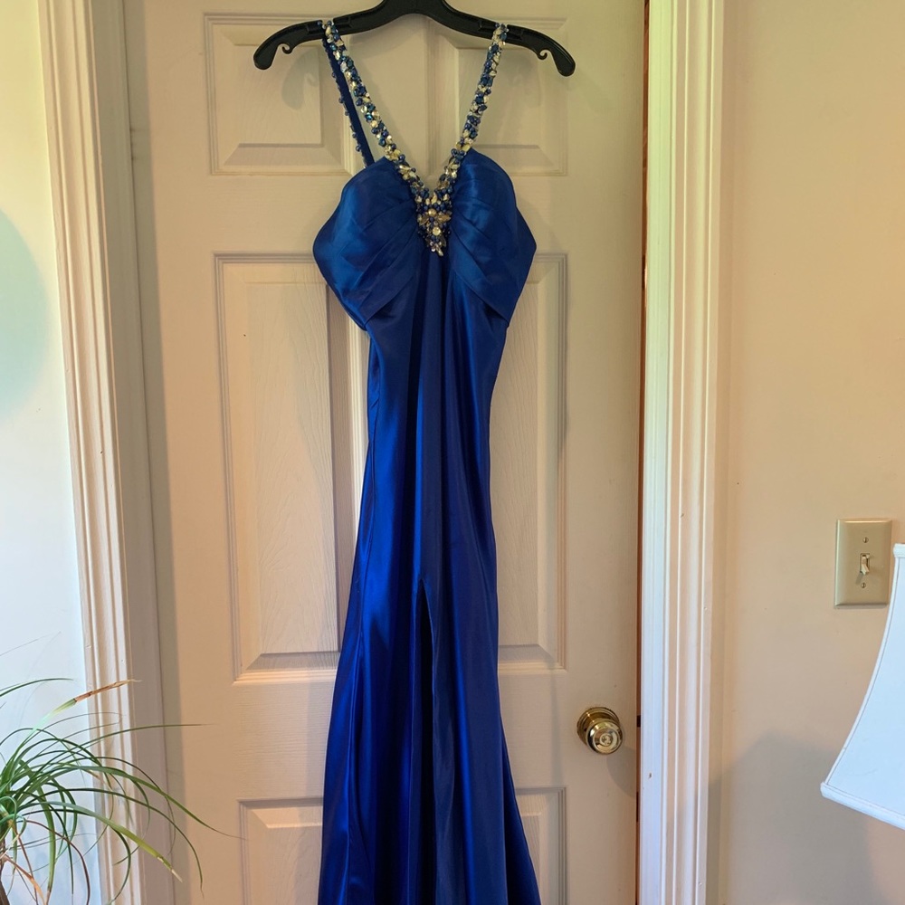Blue Long Gown - Great for Prom!
